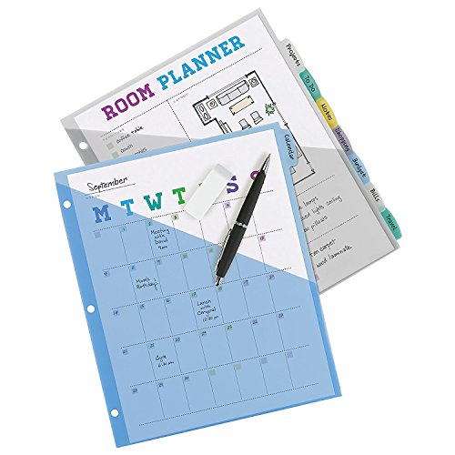 Avery 16177 Write & Erase Big Tab Plastic Dividers w/ Slash Pocket, 8-Tab, Letter, Sold as a 5-pack, 40 Tabs TOTAL