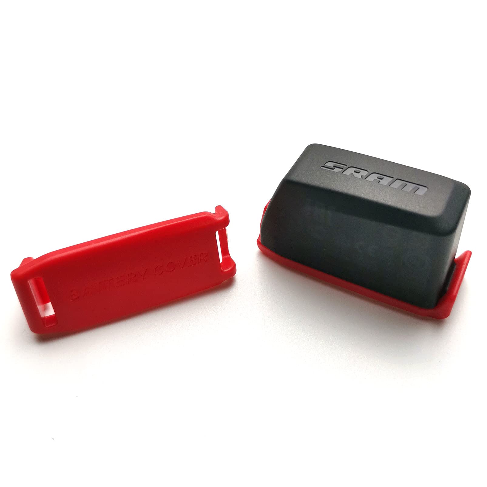 Battery Protection Cover for SRAM AXS/eTap Battery（4 PCS, 2 pcs * Blue + 2 pcs * Red. You can Use a Blue Cover for a Low Battery, and a Red Cover for a Fully Charged Battery.