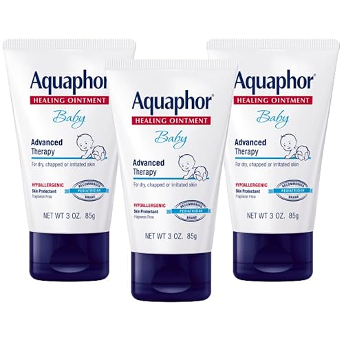 Aquaphor Baby Healing Ointment, Advanced Therapy for Chapped Cheeks and  Diaper Rash, Ounce (Pack of 3) in Oman Whizz Diaper Creams Ointments
