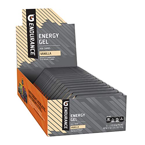 Gatorade Endurance Energy Gel, Vanilla, 21 Pack, 1.3 oz Pouches