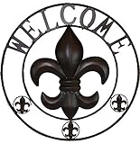 LL Home Fleur-de-lis Welcome Circle