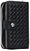 iPhone 6/6SWallet Case, HYSJY Girls Women Magnets Detachable, Weave-Black, Size