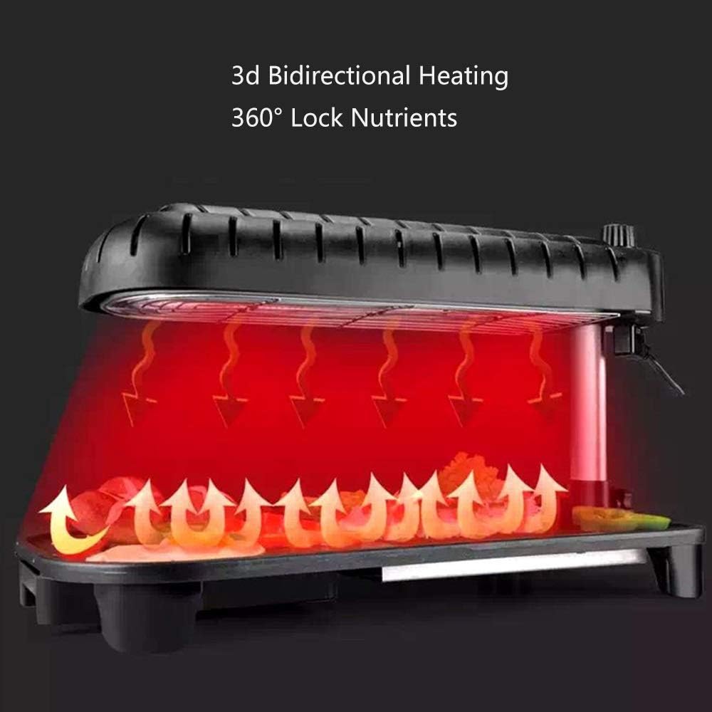 review Nologo W-XS1 Electric Grill,Heat Dissipation Port Adopts All-Round Multi-Outlet Design,Fast Thermal Conductivity,Not Easy to Oxidize,Suitable for Home Kitchen and Outdoor Barbecue,Convenient