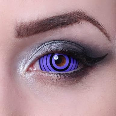 MATLENS – Eye love Colossus Sclera Kontaktlinsen Crazy Fun Motiv Halloween lila violet 2 Linsen 1 Kontaktlinsenbehälter 1 Pfl