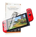 [Upgraded] CUVVR MICROFUSED [Anti-Glare] Nintendo Switch Screen Protector Glass [Dock Compatible], Tempered Glass Screen Protector for Nintendo Switch [ANTI-SCRATCH] [BUBBLE-FREE]