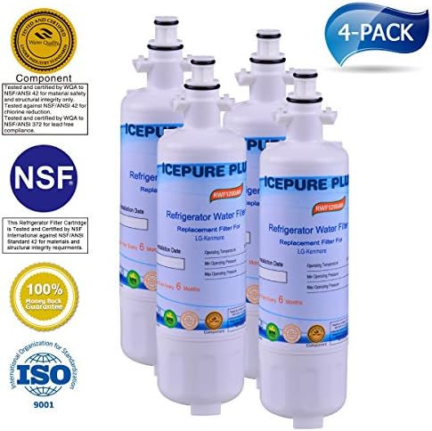 Icepure Plus P RWF1200A-4PACK Water Filter Replacement Compatible With LT700P, ADQ36006101, KENMORE 469690