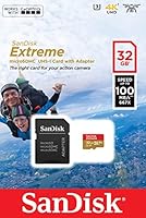 SanDisk Extreme 32 Gb per Action Camera, MicroSDHC con Adattatore SD, Classe 10, U3, V30, A1, Velocità di lettura fino a 100 Mb/s
