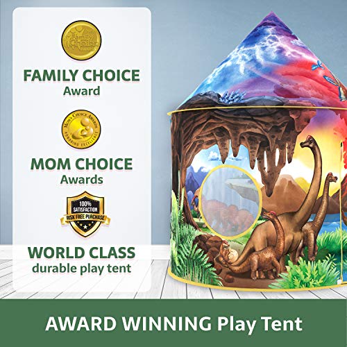 W&o dinosaur discovery kids tent with roar button, an