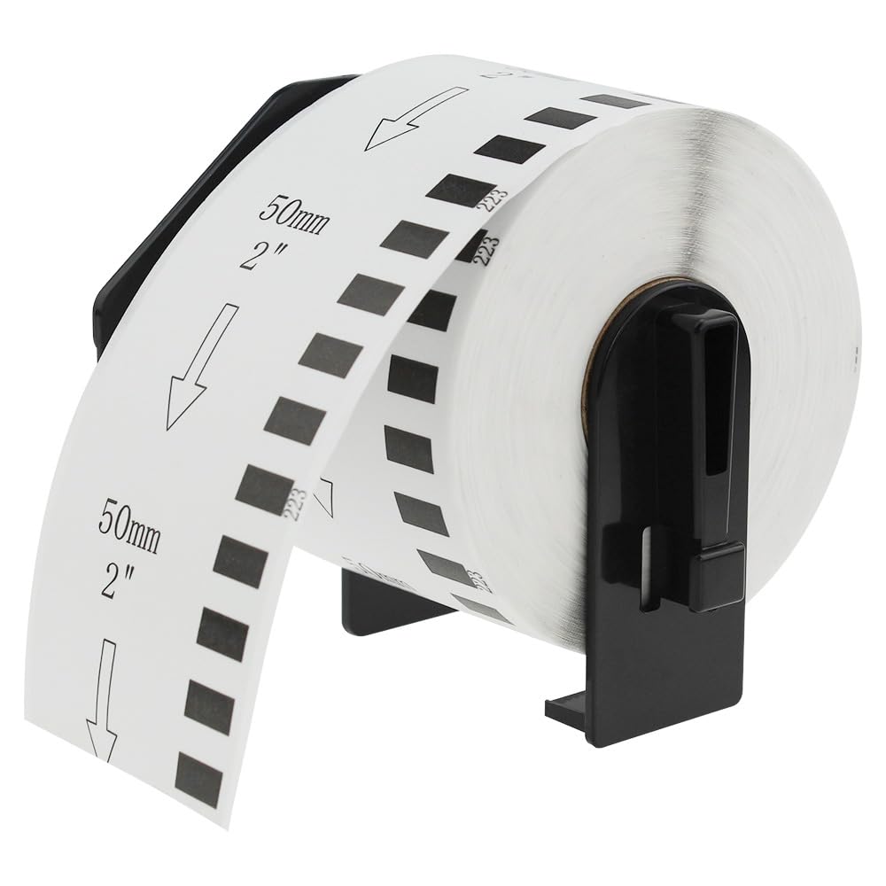 Compatible DK-22223 50mm x 30.48m White Thermal Standard Address Labels Compatible with Brother QL-500 550 570 700 710W 720NW 800 810W 820NWB 1050 1100 1110NWB Printers
