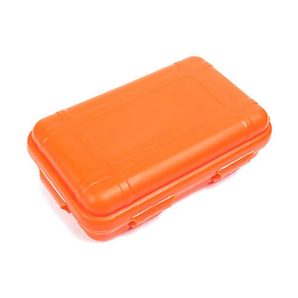 TopHomer Orange Rectangular Plastic Hinged Solid Shock-absorbent and Water-resistant Airtight Storage Box for Outdoor Activities, Gifting, Temporary/Specific Occasions