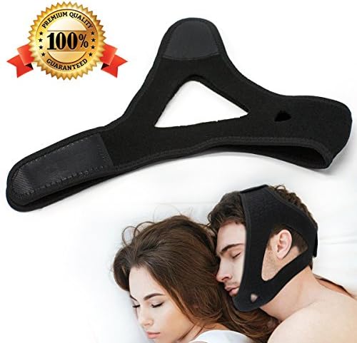 Anti Snoring Chin Strap - GLAMSVILL Comfort Stop Snoring Jaw Strap Premium Snore Stoper Aid for Men and Women