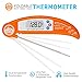 RISEPRO Instant Thermometer, Digital Instant Read Cooking Grill Thermometer Foldable with BBQ Internal Temperature Chart for Kitchen Meat Beef Poultry EN301