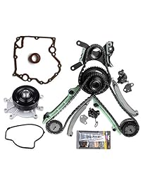 OCPTY TK5047L Kit de bomba de agua de cadena de sincronización + juego de juntas de cubierta NGC para Dodge Jeep 03 08 4,7 L
