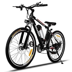 ANCHEER Electric Mountain Bike, E-bike Citybike Commuter Bike, 36V Removable Lithium Battery 250 W Motor, Shimano 21…