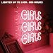 Neon Signs Girls, Pink Neon Girls Girls Girls Signs, Neon Wall Sign Light, Hanging Neon Lights, Custom Neon Words Real Neon for Wall Bedroom Room Decor Bar for Party Christmas Holiday Decoration Sign