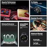 OnePlus Watch 2 Wear OS 4 Snapdragon W5 100hr Battery 1.43 AMOLED Sapphire GPS view 2