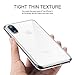 Humixx Transparent Case for iPhone X Only, Thin Sleek Fully Protective Matt Finish Hard Case Cover for iPhone X