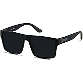 LYZOIT Square Sunglasses for Men Women Polarized Oversized Big UV Protection Rectangle Shades