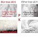 AISENO 2 Pack 18 Inch Snowy White Christmas Stockings Faux Fur Christmas Stockings Hanging Ornaments Candy Gift Bags for Christmas Decorations