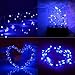Ankway Solar String Lights Blue 200 LED Fairy Lights 3-Strand Copper Wire Light 8 Modes 72ft Outdoor String Lights Waterproof Twinkle Lights for Patio Tree Garden Fence Indoor Wedding Party
