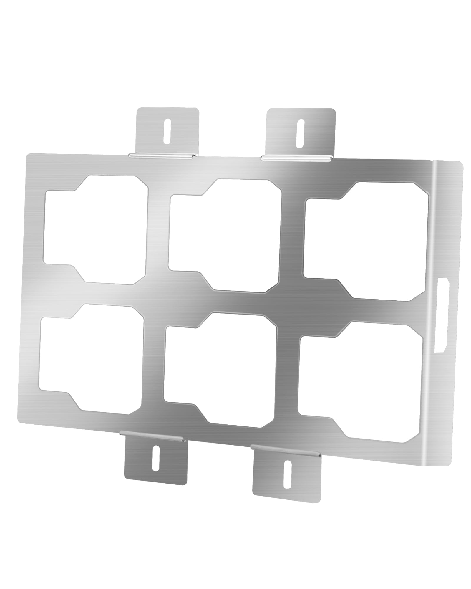 Photo 1 of Mounting Plate Compatible with Mil.Waukee Packout Boxes, Stainless Steel, 50 Lbs, for Tool Storage and Organization System (Half Plate)