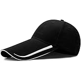 YEKEYI Extra Long Bill 100% Washed Cotton Baseball Cap Lengthened Brim Sun Protection Hat Long Large Bill Cap