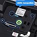 Label KINGDOM 4 Pack Compatible Brother Ptouch Tz Tze 221 Label Tape 9mm 0.35 Inch Laminated White with Brother Label Maker PT-D600 PT-D210 PT-D200