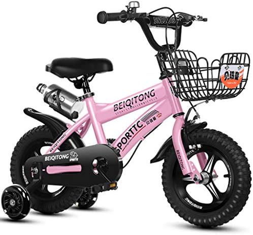 子供自転車16インチアンチスキッド自転車少年と補助点滅ホイール屋外三輪車で女の子