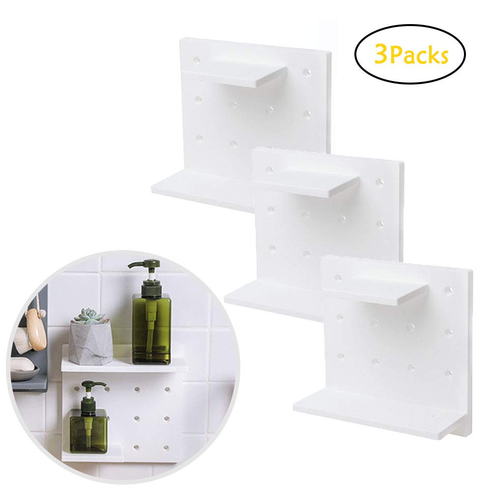 Ytzada Floating Shelves Wall Mounted Set Of 3 Plastic Wall