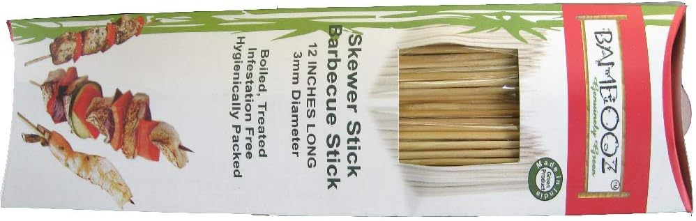 BAMBOOOZ Bamboo Skewers 12 Inch(100 Nos.)