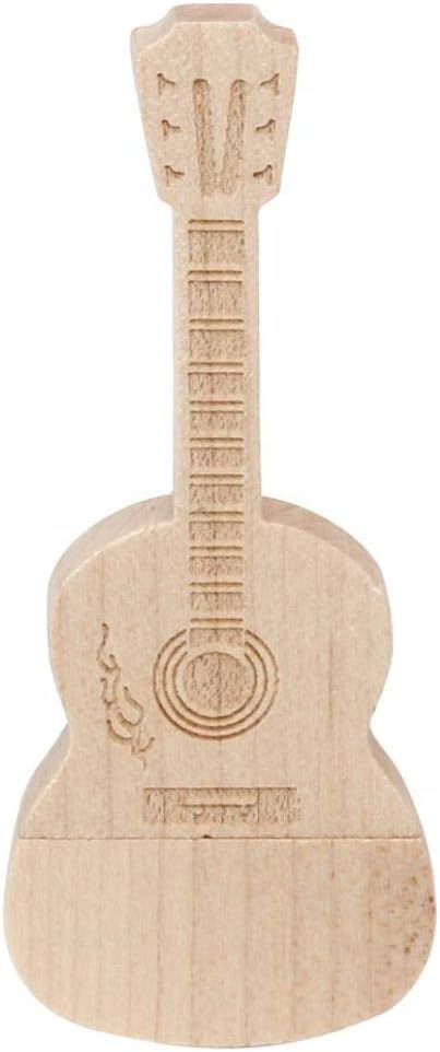 Guitar Wood 16GB USB Musical Instrument Flash Pen Drive Memory Thumb Stick Data Storage Bamboo