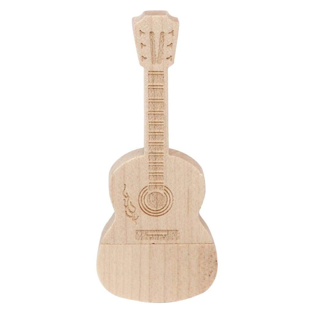 Guitar Wood 8GB USB Musical Instrument Flash Pen Drive Memory Thumb Stick Data Storage Bamboo
