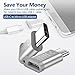 JSAUX USB Type C Adapter,4-Pack Aluminum USB C to Micro USB Convert Connector with Keychain Charger compatible Samsung Galaxy S9 S8 Plus Note 9 8,Pixel 2 XL,LG V20 G5,Moto Z Z2,Nintendo Switch(Silver)