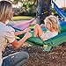 Wise Owl Outfitters Kids Hammock - Small Camping Hammock, Kids Camping Gear w/Tree Straps and Carabiners for Indoor/Outdoor Use - Kid Size Green & Blue