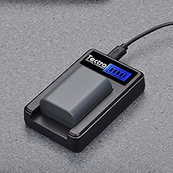 Tectra 2-Pack NB-2L NB-2LH Battery + Rapid LCD