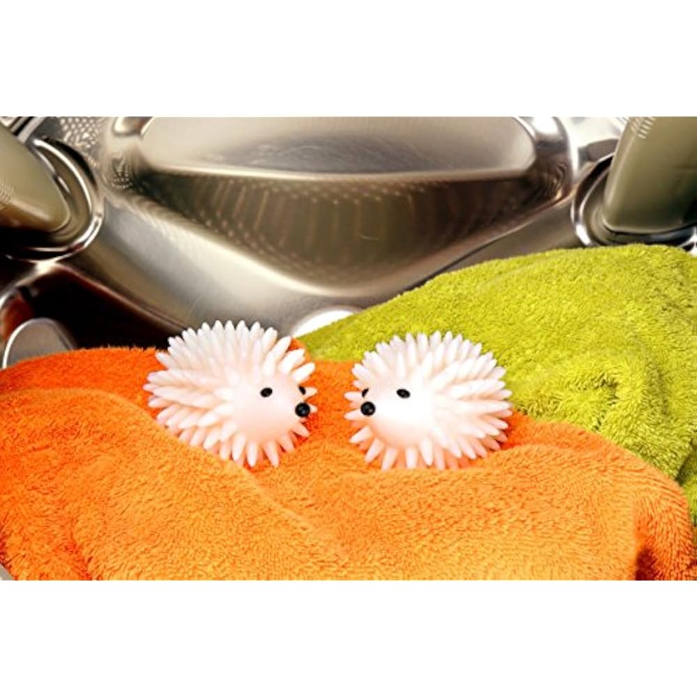 Kikkerland Hedgehog Reusable Dryer Balls Set Of 2 1 EA White Home eBay