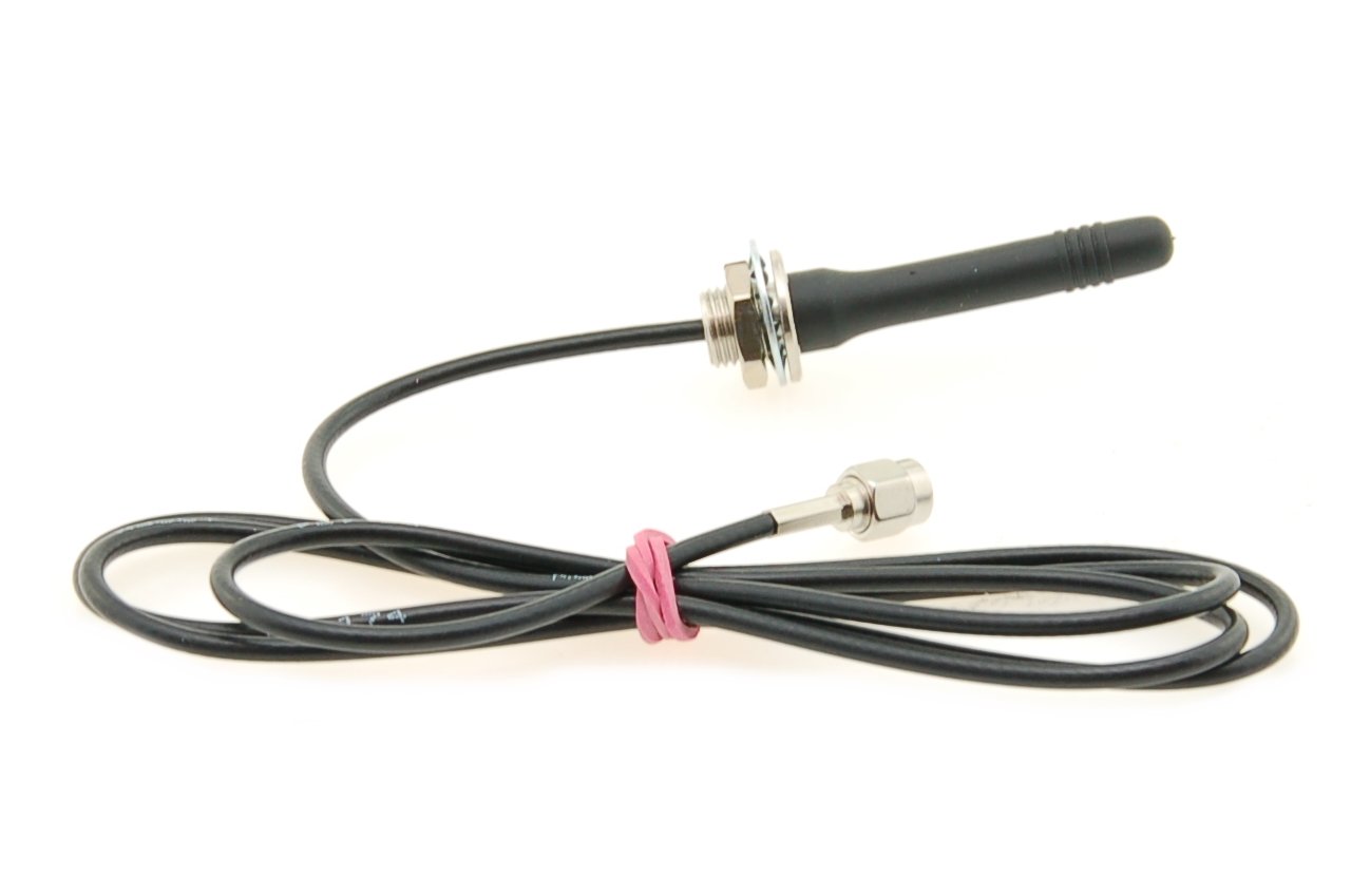 Alda PQ Antenna for screw mounting for 2G (GSM), 3G (UMTS) with SMA/M plug and 1m (1.09 yd) cable 2.14 dBi gain
