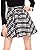 Milumia Women Plaid Mini Skater A line Skirt Belted Zipper Pleated Business Casual Black M