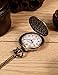 Mudder Vintage Quartz Pocket Watch with Chain