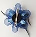 Coolr Fascinator Hair Clip Cocktail Headwear Flower Bridal Headpieces (Blue)