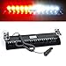 wecade® 12w 12 Leds Car Truck Emergency Strobe Flash Light Windshield Warning Light (Red/White)