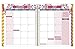 bloom daily planners 2017 Calendar Year Hard Cover Vision Planner - Monthly and Weekly Column View Planner - (January 2017 Through December 2017) Vintage Floral - 7.5