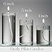 5-Inch Refillable Glass Pillar Candle - Liquid Candles are The Latest Trend in Candle Lighting