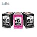 LxTek Remanufactured Ink Cartridge Replacement for HP 61XL 61 XL to use with Envy 4500 5530 5535, DeskJet 2540 1010, OfficeJet 4632 4634, Shows Accurate Ink Level (High Yield, 2 Black|1 Tri-Color)