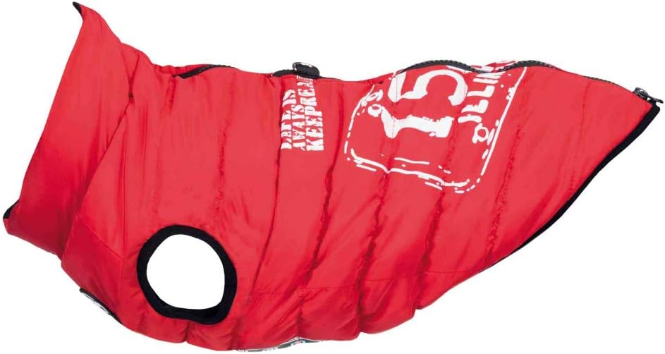 TRIXIE Coat with Harness Saint-Malo, S, 33 cm, Red, Dog, S 33 cm