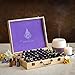 Essential Oil Wooden Box - Storage Case with Handle. Holds 68 Bottles and Roller Balls. Natural Pine Wood. Large Organizer Best for Keeping Your Oils Safe. Includes Padding and EO Labels