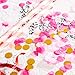 Tissue Confetti Circle Dots for Table Wedding Birthday Party Decoration, 1cm in Diameter (gold,pink,hot pink,60 grams)