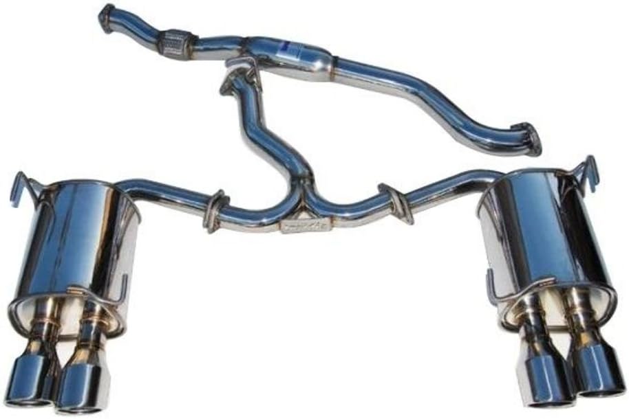 Invidia (HS11STIG3S) Q300 Cat-Back Exhaust System with Stainless Steel Rolled Tip for Subaru STI 4-Door