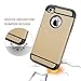 iPhone 4 Case, iPhone 4S Case, CHTech Fashion Double Layer Heavy Duty Protection Scratch Proof Armor Case Cover for Apple iPhone 4/4S (Royal Gold)