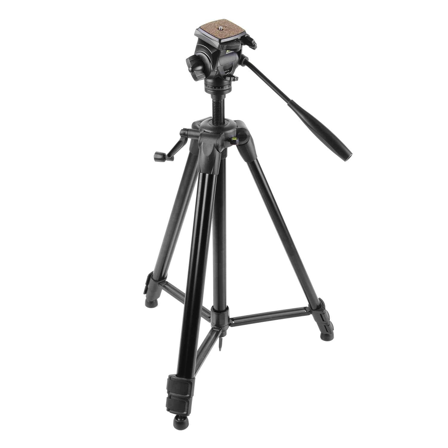 Walimex FW-3970 semi-pro tripod with panhead, 172 cm (incl. carry bag and quick-release plate with cork-covering, max. load-bearing capacity approx. 4 kg)